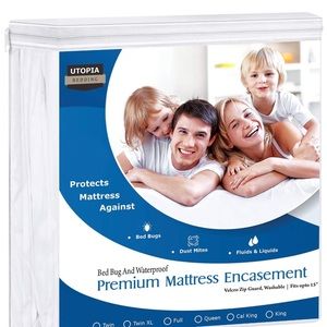 Utopia Waterproof Mattress Encasement Queen Size